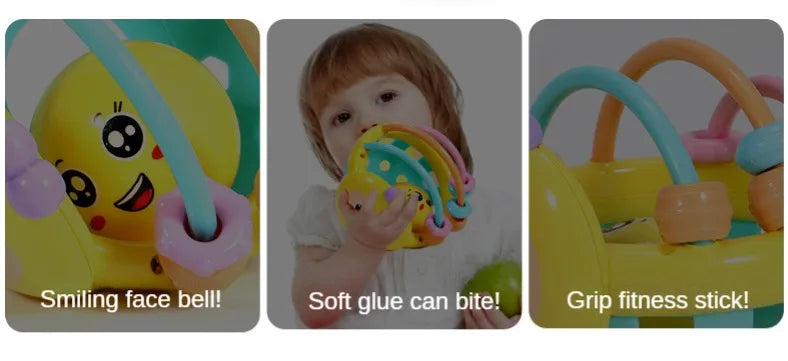1 Pc 10 cm Baby Spielzeug Fangen Ball Biegsame Baby Walker Rasseln Entwickeln Intelligenz Ball 0-12 Monate kunststoff Glocke Rassel Puppe