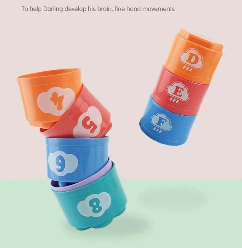 Kid Brain Response Battle Fold Cup Hand Speed Competition Fold Cup Kind Stapelspiel Früherziehung Puzzle Zug Brettspiele Spielzeug