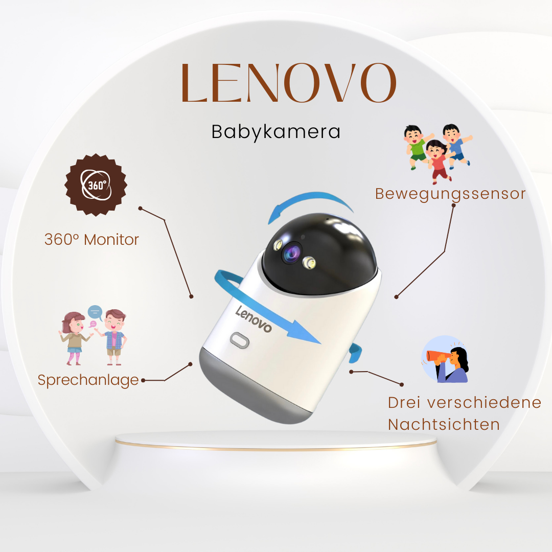 Lenovo Babycam mit 360 Kamera ,Bewegungssensor und Nachtsicht