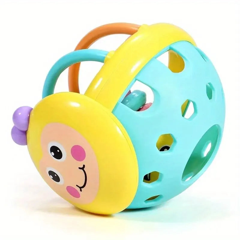 1 Pc 10 cm Baby Spielzeug Fangen Ball Biegsame Baby Walker Rasseln Entwickeln Intelligenz Ball 0-12 Monate kunststoff Glocke Rassel Puppe