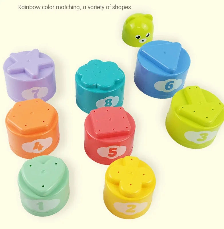 Kid Brain Response Battle Fold Cup Hand Speed Competition Fold Cup Kind Stapelspiel Früherziehung Puzzle Zug Brettspiele Spielzeug