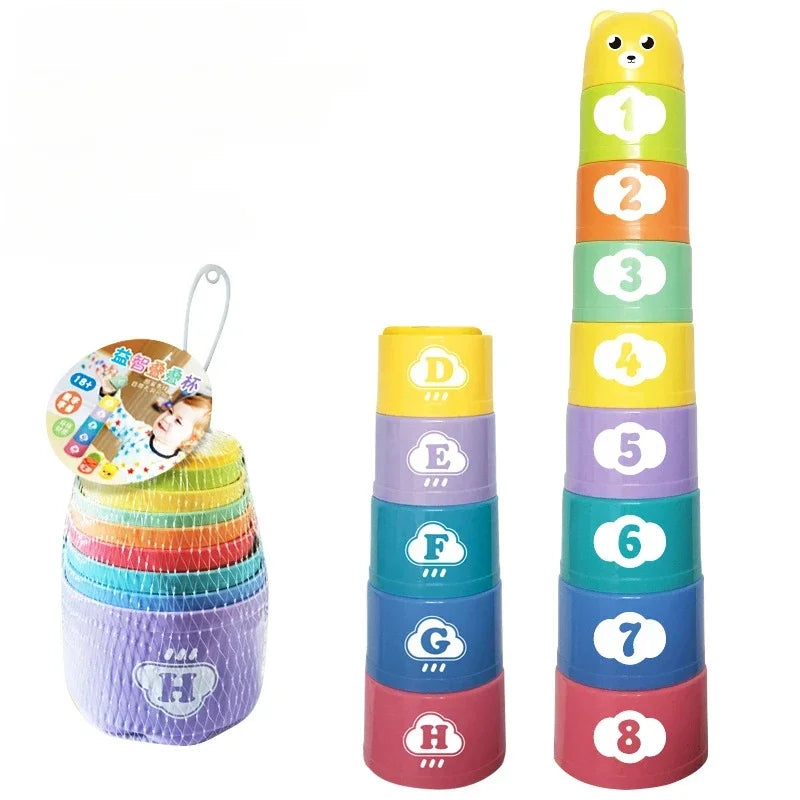 Kid Brain Response Battle Fold Cup Hand Speed Competition Fold Cup Kind Stapelspiel Früherziehung Puzzle Zug Brettspiele Spielzeug