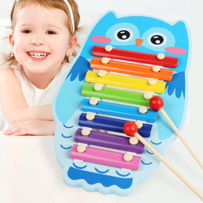 8-Skalen-Xylophon, pädagogisches Percussion-Xylophon, Lernen, professionelles Kinder-Xylophon aus Holz für Band, Anfänger, Geburtstagsgeschenk