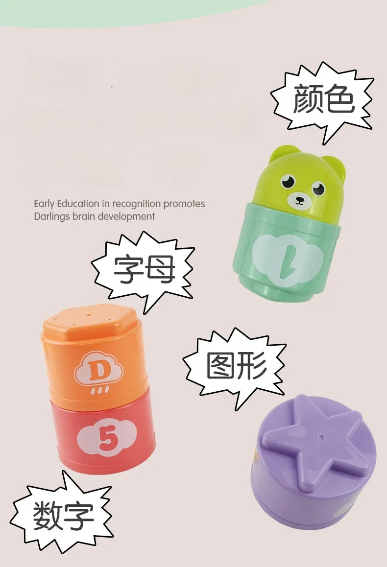 Kid Brain Response Battle Fold Cup Hand Speed Competition Fold Cup Kind Stapelspiel Früherziehung Puzzle Zug Brettspiele Spielzeug