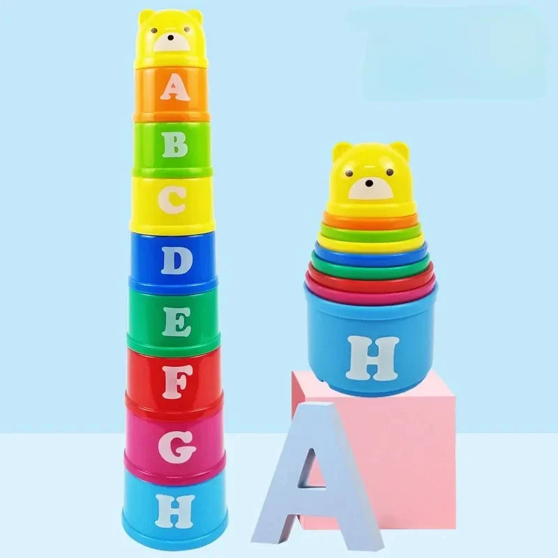 Kid Brain Response Battle Fold Cup Hand Speed Competition Fold Cup Kind Stapelspiel Früherziehung Puzzle Zug Brettspiele Spielzeug