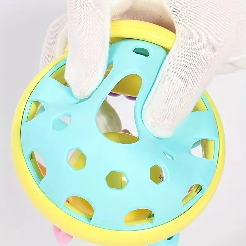 1 Pc 10 cm Baby Spielzeug Fangen Ball Biegsame Baby Walker Rasseln Entwickeln Intelligenz Ball 0-12 Monate kunststoff Glocke Rassel Puppe