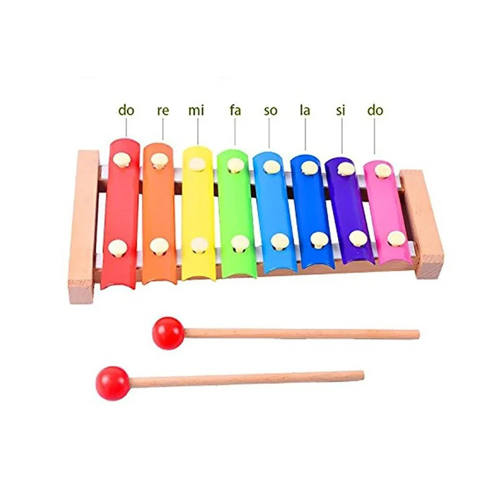 8-Skalen-Xylophon, pädagogisches Percussion-Xylophon, Lernen, professionelles Kinder-Xylophon aus Holz für Band, Anfänger, Geburtstagsgeschenk