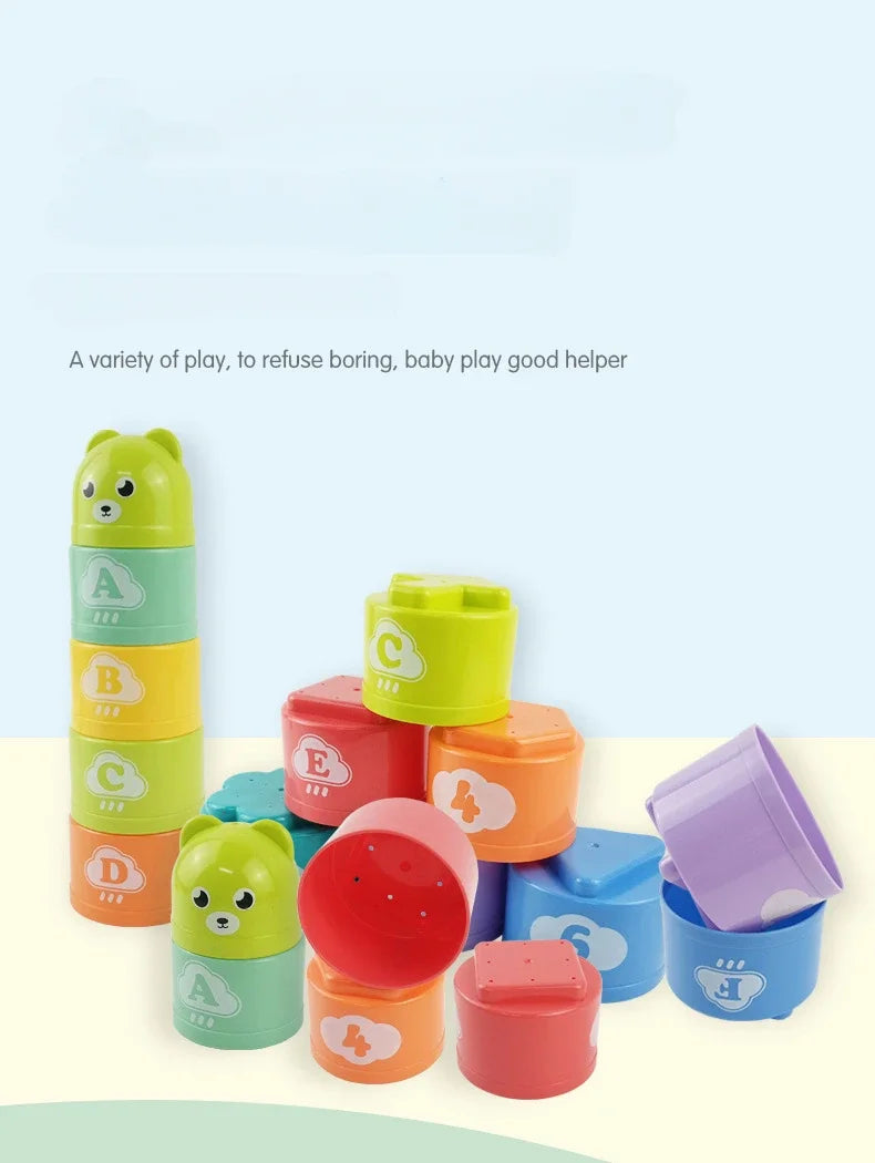 Kid Brain Response Battle Fold Cup Hand Speed Competition Fold Cup Kind Stapelspiel Früherziehung Puzzle Zug Brettspiele Spielzeug