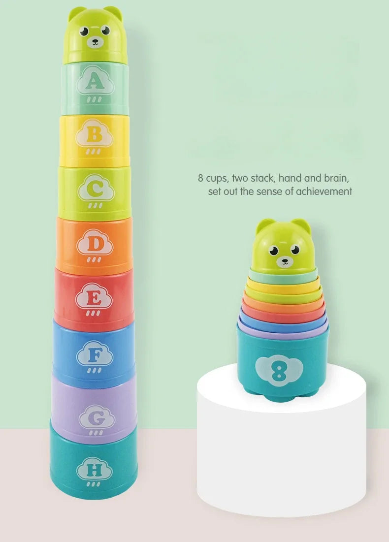 Kid Brain Response Battle Fold Cup Hand Speed Competition Fold Cup Kind Stapelspiel Früherziehung Puzzle Zug Brettspiele Spielzeug