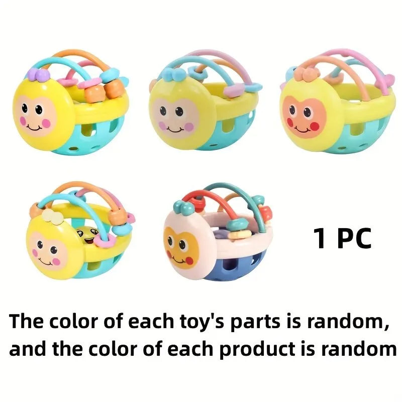 1 Pc 10 cm Baby Spielzeug Fangen Ball Biegsame Baby Walker Rasseln Entwickeln Intelligenz Ball 0-12 Monate kunststoff Glocke Rassel Puppe