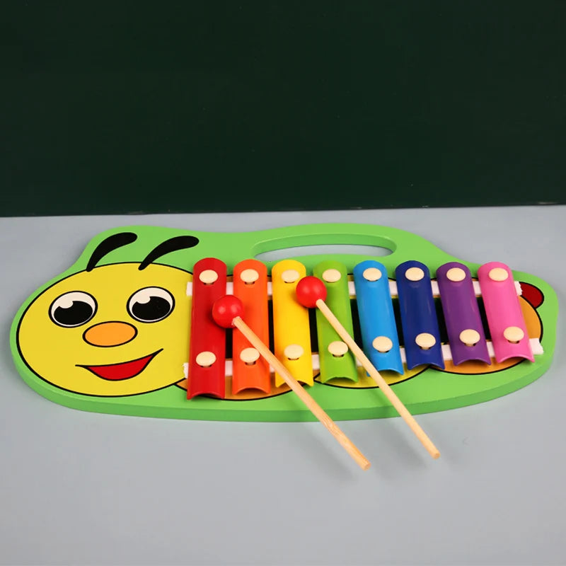 8-Skalen-Xylophon, pädagogisches Percussion-Xylophon, Lernen, professionelles Kinder-Xylophon aus Holz für Band, Anfänger, Geburtstagsgeschenk