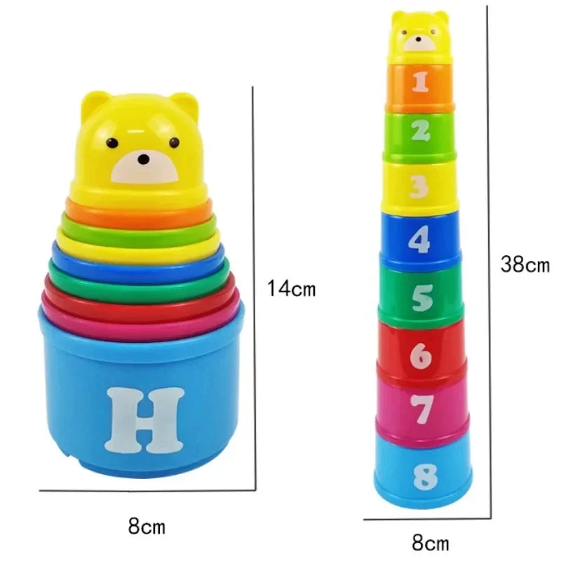 Kid Brain Response Battle Fold Cup Hand Speed Competition Fold Cup Kind Stapelspiel Früherziehung Puzzle Zug Brettspiele Spielzeug