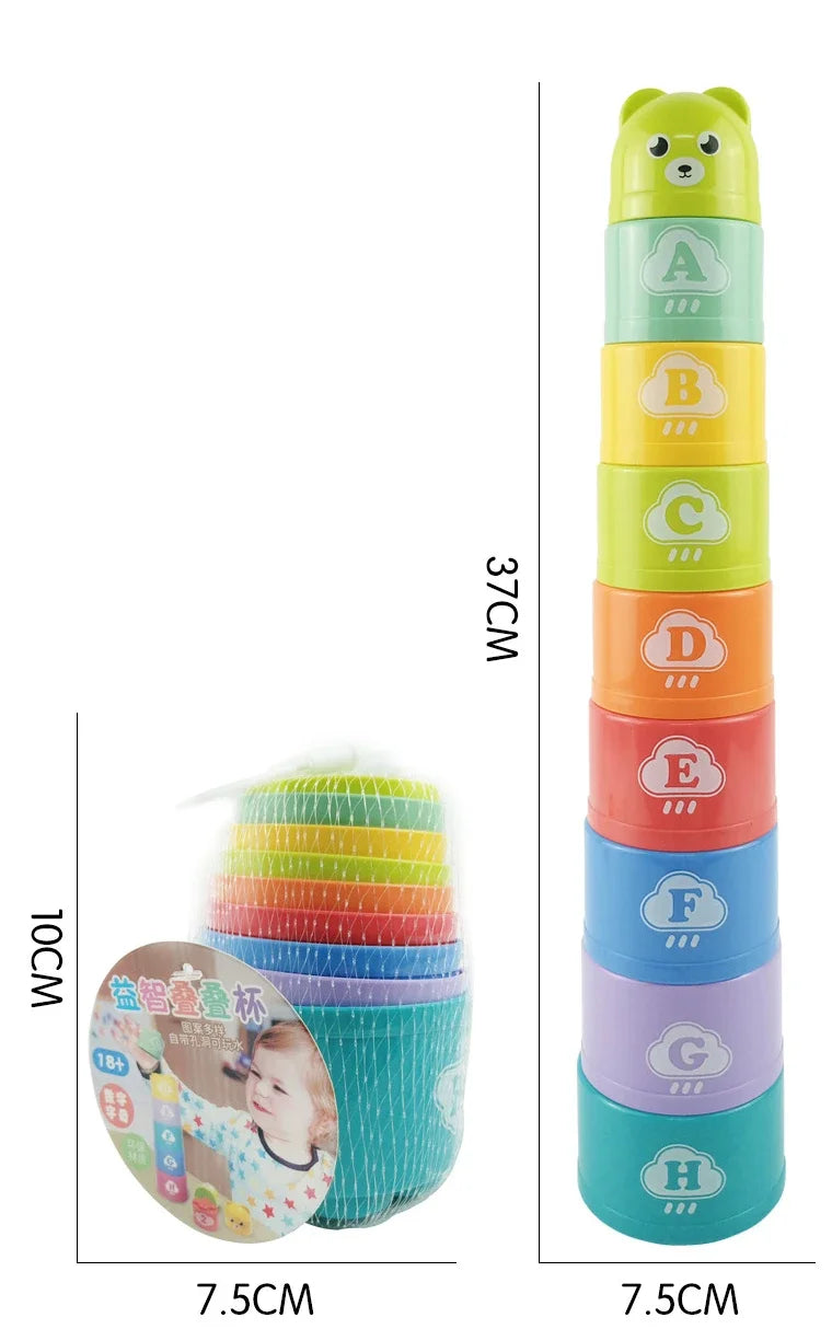 Kid Brain Response Battle Fold Cup Hand Speed Competition Fold Cup Kind Stapelspiel Früherziehung Puzzle Zug Brettspiele Spielzeug