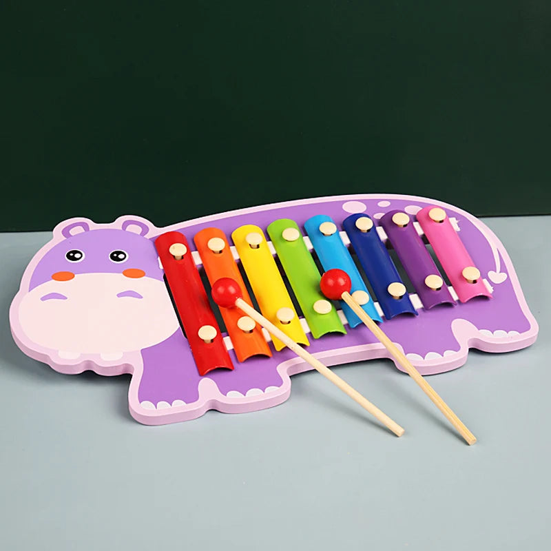 8-Skalen-Xylophon, pädagogisches Percussion-Xylophon, Lernen, professionelles Kinder-Xylophon aus Holz für Band, Anfänger, Geburtstagsgeschenk